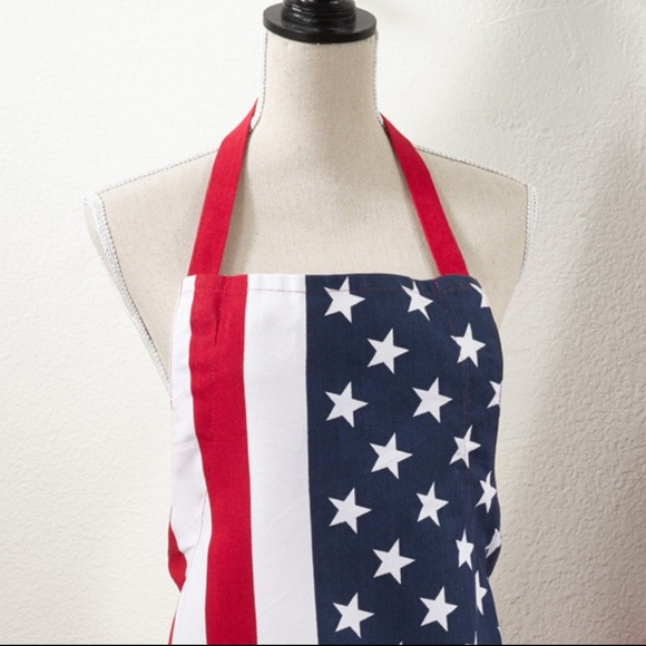 Archived - Cotton US Flag Cooking Apron, Unisex - Picture 2 of 3